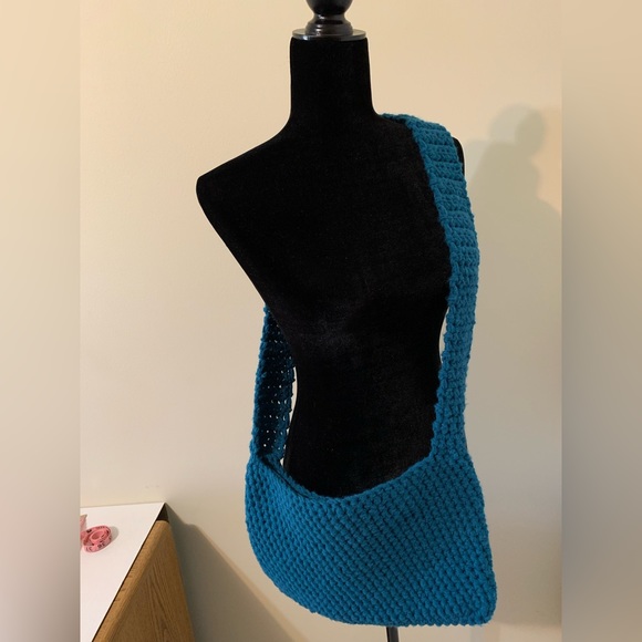 Boho Crossbody Bag, handmade,
crocheted - Picture 5 of 16